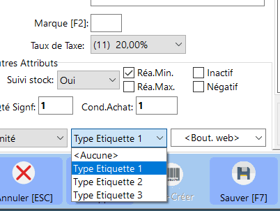 firstmag point de vente étiquette